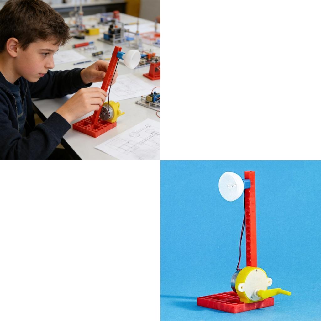Science Project Physics - Physics Experiment Hand Operated Electricity Generator