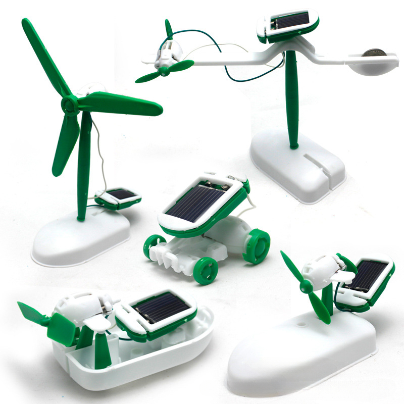 Science Robot - 6-In-1 Solar-Power Robot Kit Assembling Ship