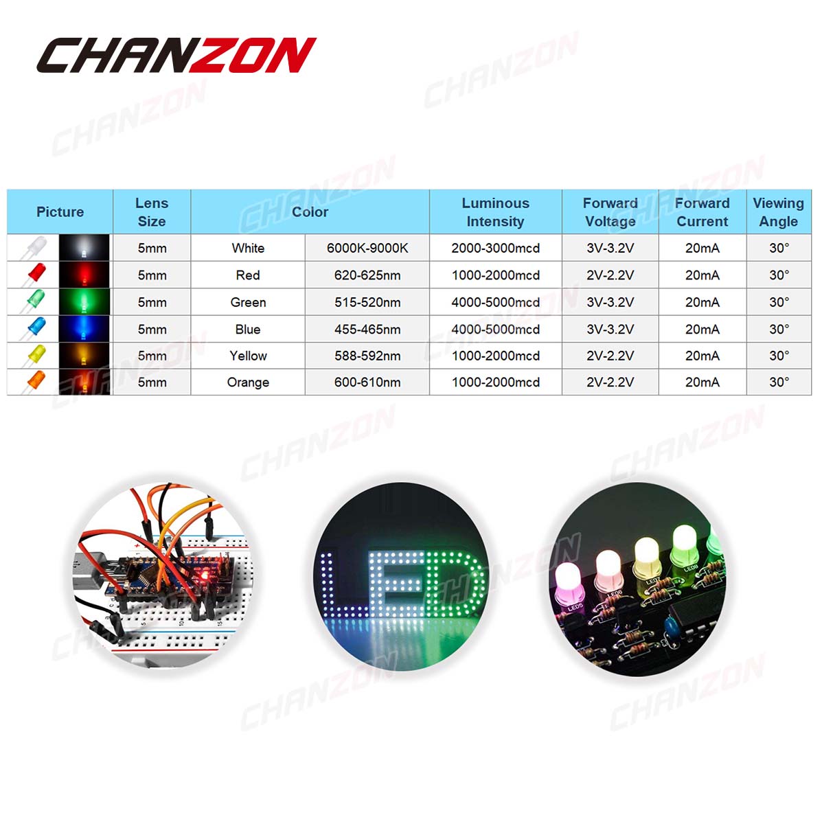 5mm Diffused LED Diode Kit Lam - огляд і ціна Science Hobby Kit