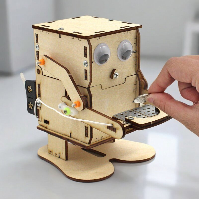 Wooden Assemble DIY Robot Eati - огляд і ціна Science Robot