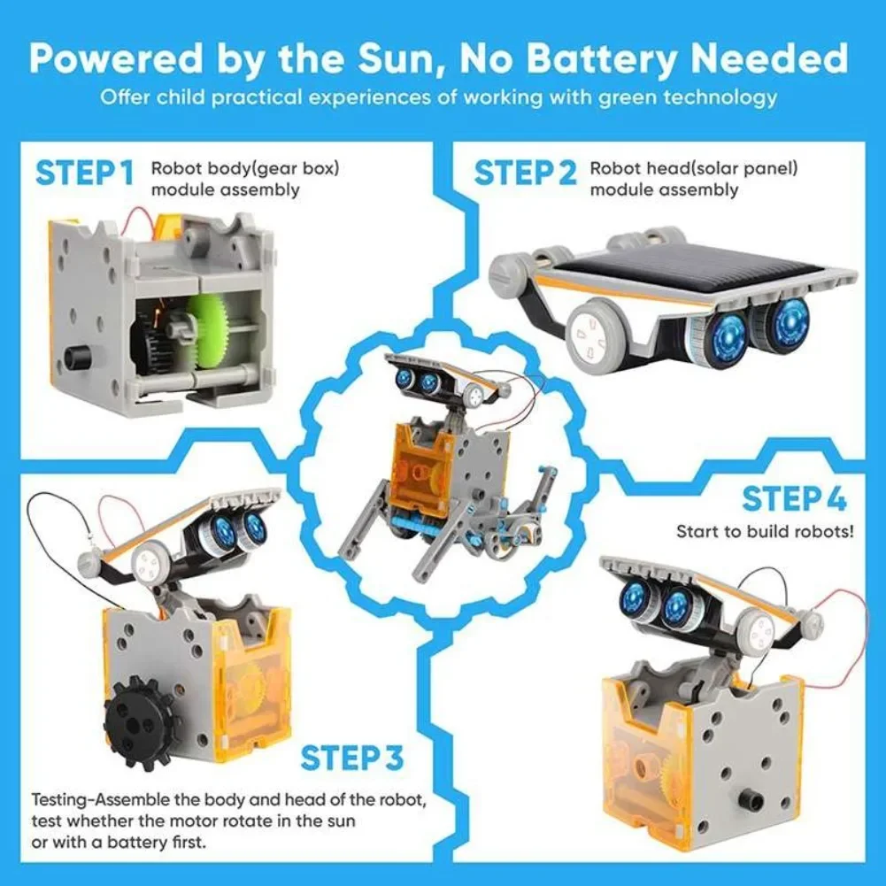13 in 1 Solar Powered Robot Sc - огляд і ціна Science Robot