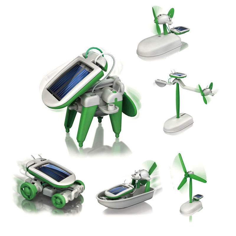 6-In-1 Solar-Power Robot Kit A - огляд і ціна Science Robot