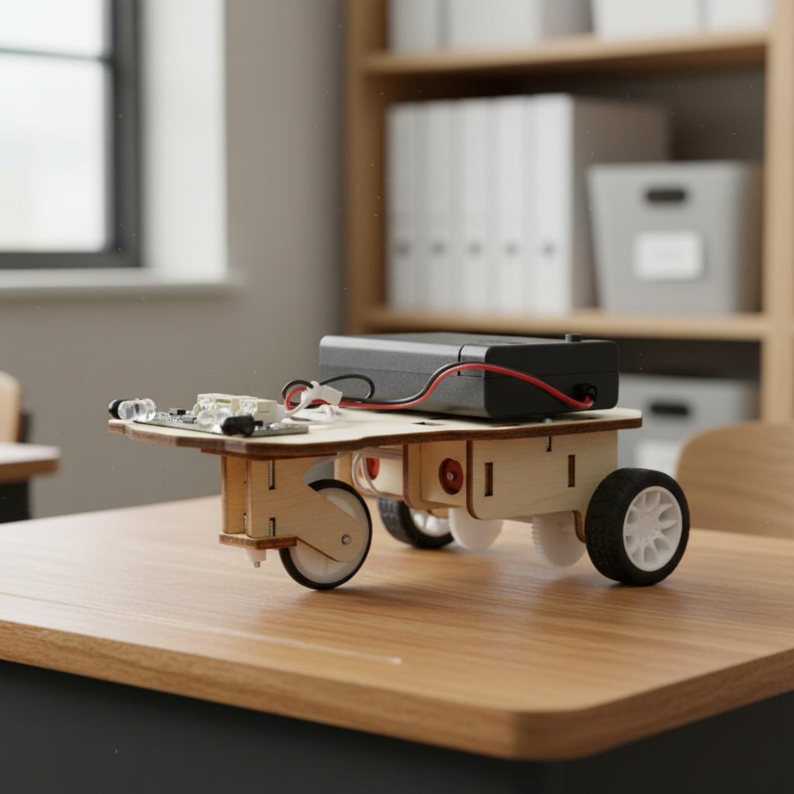 Wooden Intelligent Vehicle Kit - огляд і ціна Science Robot